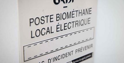 Poste biométhane local électrique.