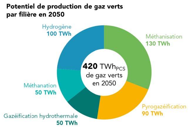 potentiel production gaz verts